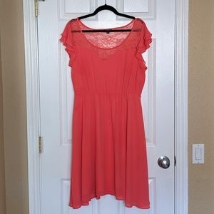 Coral Torrid Chiffon Dress